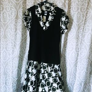NWT Maurices black and white dress